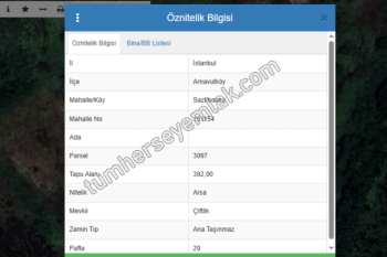 Arnavutköy Sazlıbosna Satılık Arsa , 392 M2 Müstakil 